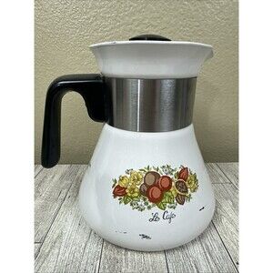 Corning SPICE of LIFE 6-Cup Coffee Pot - P-106 Great Condition Kitchen Decor